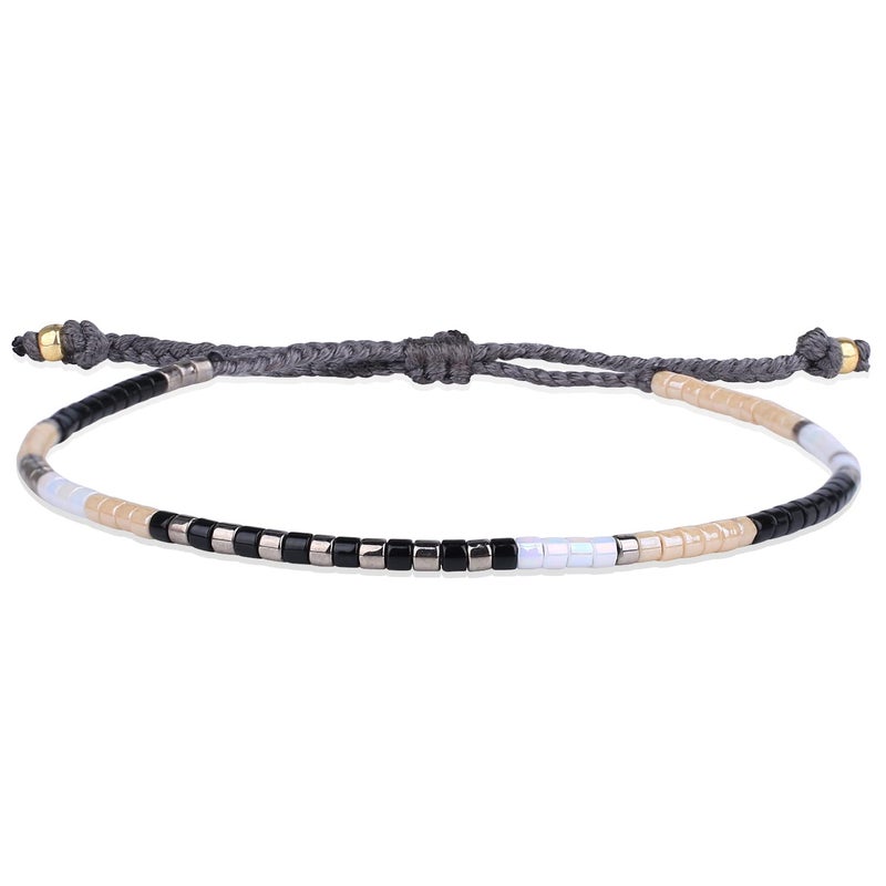 KELITCH Boho Women Crystal Shell Beaded Friendship Bracelets Handmade Strand Bracelet Bangles Jewelry - Image 1